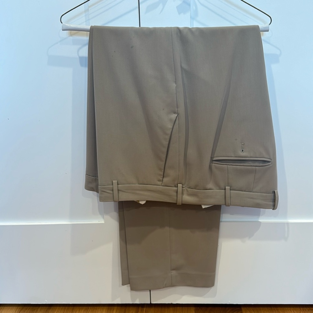 Vintage Perry Ellis Portfolio Pleated Dress Pants 40x30 - Picture 1 of 6